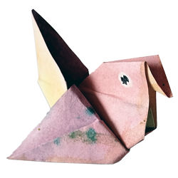 pájaro de papel